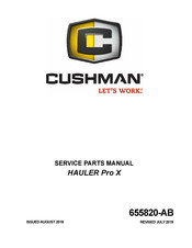 Cushman HAULER PRO X Service & Parts Manual