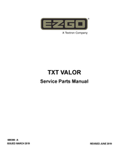 Textron EZGO TXT VALOR Service & Parts Manual