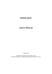 Portwell WADE-8021 User Manual