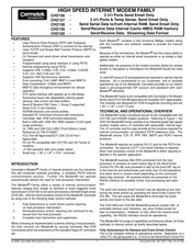 Cermetek iModem CH2159 Manual