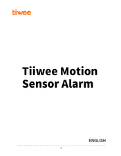 Tiiwee Motion Sensor Alarm Manual