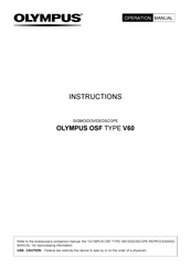 Olympus V60 Instructions Manual