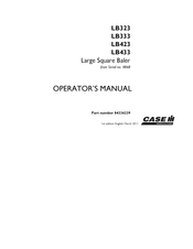 Case IH LB333 Operator's Manual