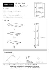Homestyles 20 05617 0101 Quick Start Manual