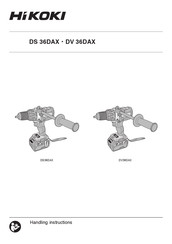 HIKOKI DV 36DAX Handling Instructions Manual