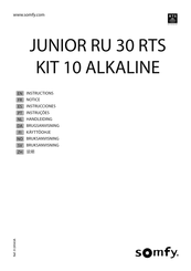 Somfy JUNIOR RU 30 RTS Instructions Manual