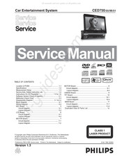 Philips CED750/51 Service Manual