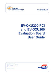 Oxford Semiconductor EV-OXU200-PCI User Manual