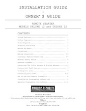 Bulldog Security DELUXE 22 Owner's Manual