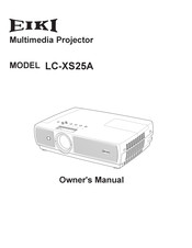Eiki LC-XS25A Owner's Manual