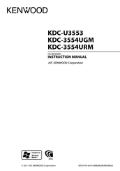 Kenwood KDC-3554UGM Instruction Manual