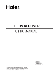 Haier LE55D20FM User Manual