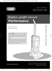 Vax U91-PF Series Instruction Manual