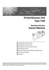 Lanier Type 1356 Operating Instructions Manual