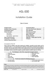 Autostart Keyless Entry and Alarm System ASL-550 Installation Manual