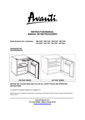 Avanti RM172PF Instruction Manual