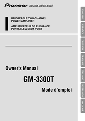 Pioneer GM-3300T Owner's Manual