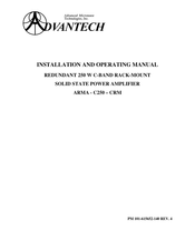 Advantech ARMA-C250-CRM Installation And Operating Manual