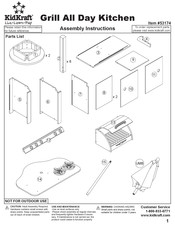 KidKraft Grill All Day Kitchen 53174 Assembly Instructions Manual
