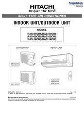 Hitachi RAC-09CH5 Instruction Manual