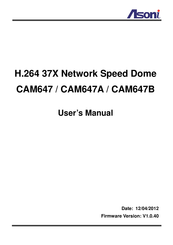 Asoni CAM647A User Manual
