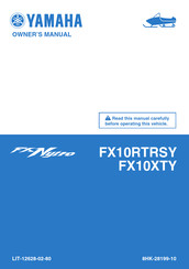 Yamaha FX10XTY Owner's Manual
