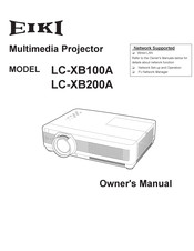 Eiki LC-XB100A Owner's Manual