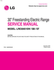 LG LRE30451SB Service Manual