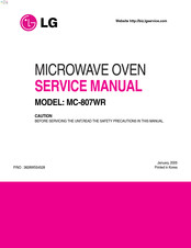LG MC-807WR Service Manual