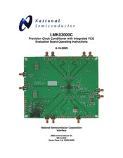 National Semiconductor LMK03000C Operating Instructions Manual