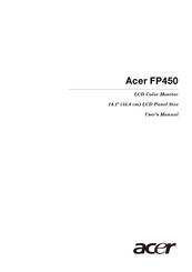 Acer FP450 User Manual