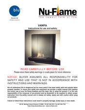 Nu-Flame VAMPA Instructions For Use And Safety