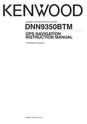 Kenwood DNN9350BTM Instruction Manual
