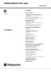 Hotpoint LTF 8M121 Instructions For Use Manual