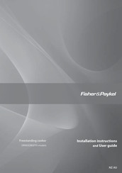 Fisher & Paykel OR90SDBGFPX Installation Instructions And User Manual