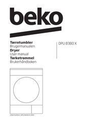 Filtre à peluches Beko DPU8380X - Sèche linge - 5639869