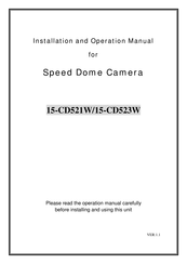 COP Security 15-CD521W Installation And Operation Manual
