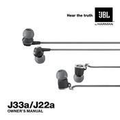 JBL J33a Owner's Manual
