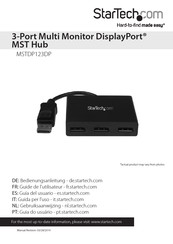 StarTech.com MSTDP123DP Instruction Manual