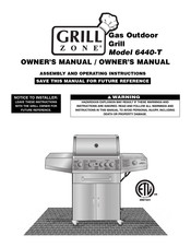 Grill Zone 6440-T Owner's Manual