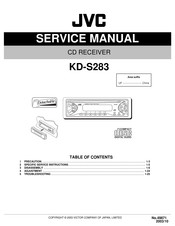 JVC KD-S283 Service Manual