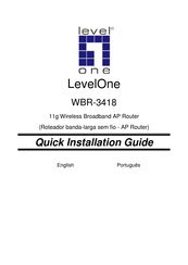 LevelOne WBR-3418 Quick Installation Manual