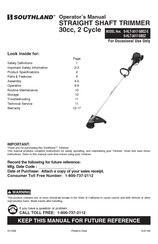 Southland S-HLT-3017-SBEZ Operator's Manual