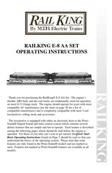 Rail King RAILKING E-8 AA Operating Instructions Manual