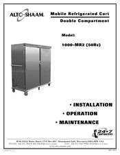 Alto-Shaam 1000-MR2 Installation Operation & Maintenance