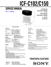Sony ICF-C150 Service Manual