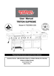 Outdoor Gourmet FSODBG1205 User Manual