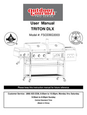 Outdoor Gourmet FSODBG3003 User Manual