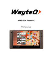 WayteQ xTAB-70w User Manual