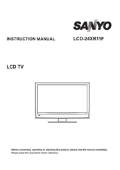 Sanyo LCD-24XR11F Instruction Manual